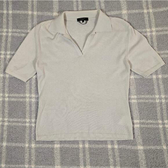 MaxMara Weekend Polo Beige Knit Sweater Womens Medium Made In Italy - Picture 1 of 8